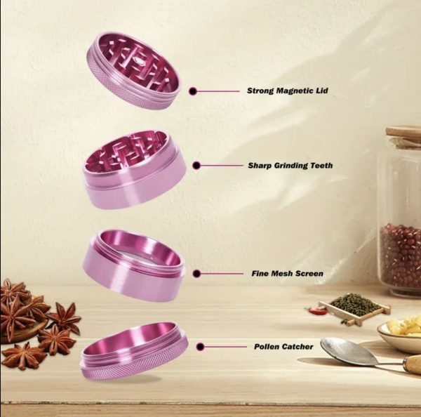2 Inch 4-Layer Aluminum Premium Herb Grinder - Image 3